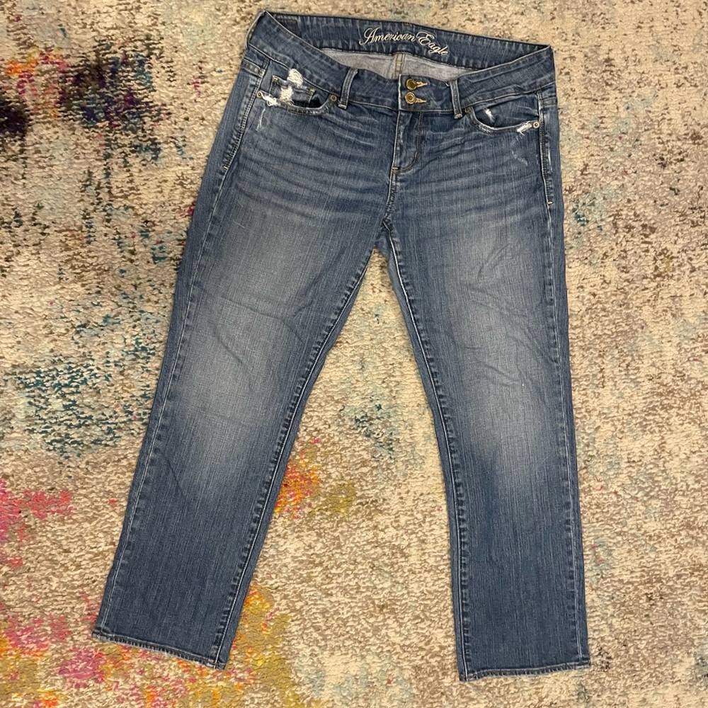 Women's American eagle cropped jeans size 10